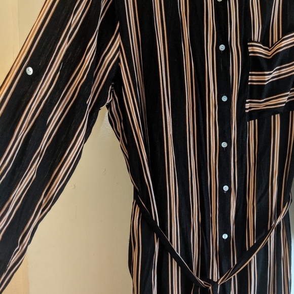 Forever 21 Striped Shirtdress with slits - Picture 3 of 6